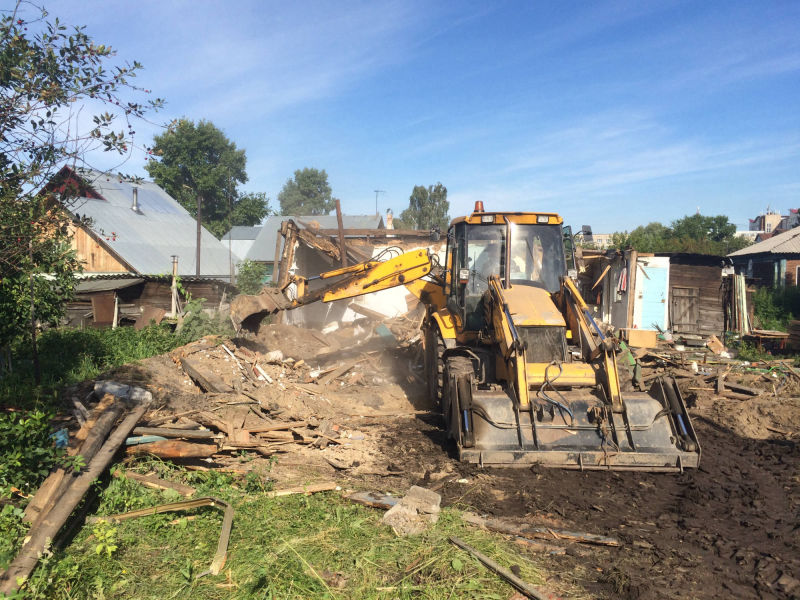 Демонтаж дома с вывозом строительного мусора в Боготоле